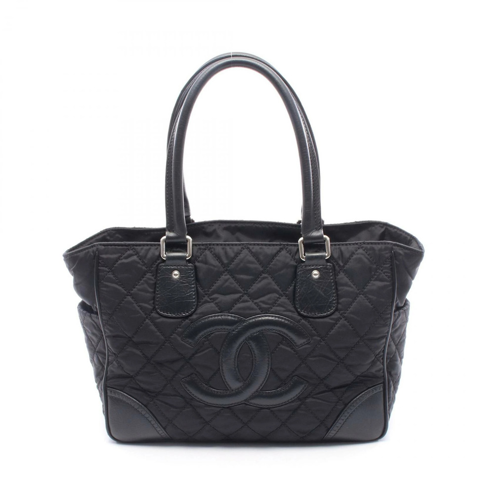 Chanel Paris York Tote Bag Leather Black